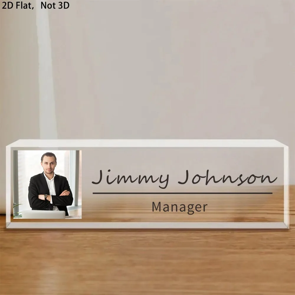 Personalized Family Photo Acrylic Block | Custom Image Name Date Frame | High Resolution Print | Home Decor Gift image 4