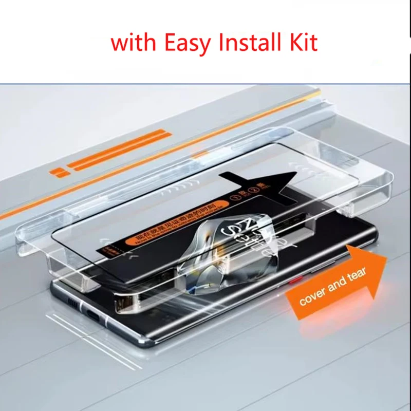 

Защитная пленка из закаленного стекла с инструментом для автоматической установки для Honor 200, 400, 500 Pro, 70, 90, HONOR Magic 8, 7, 6, 5 Pro