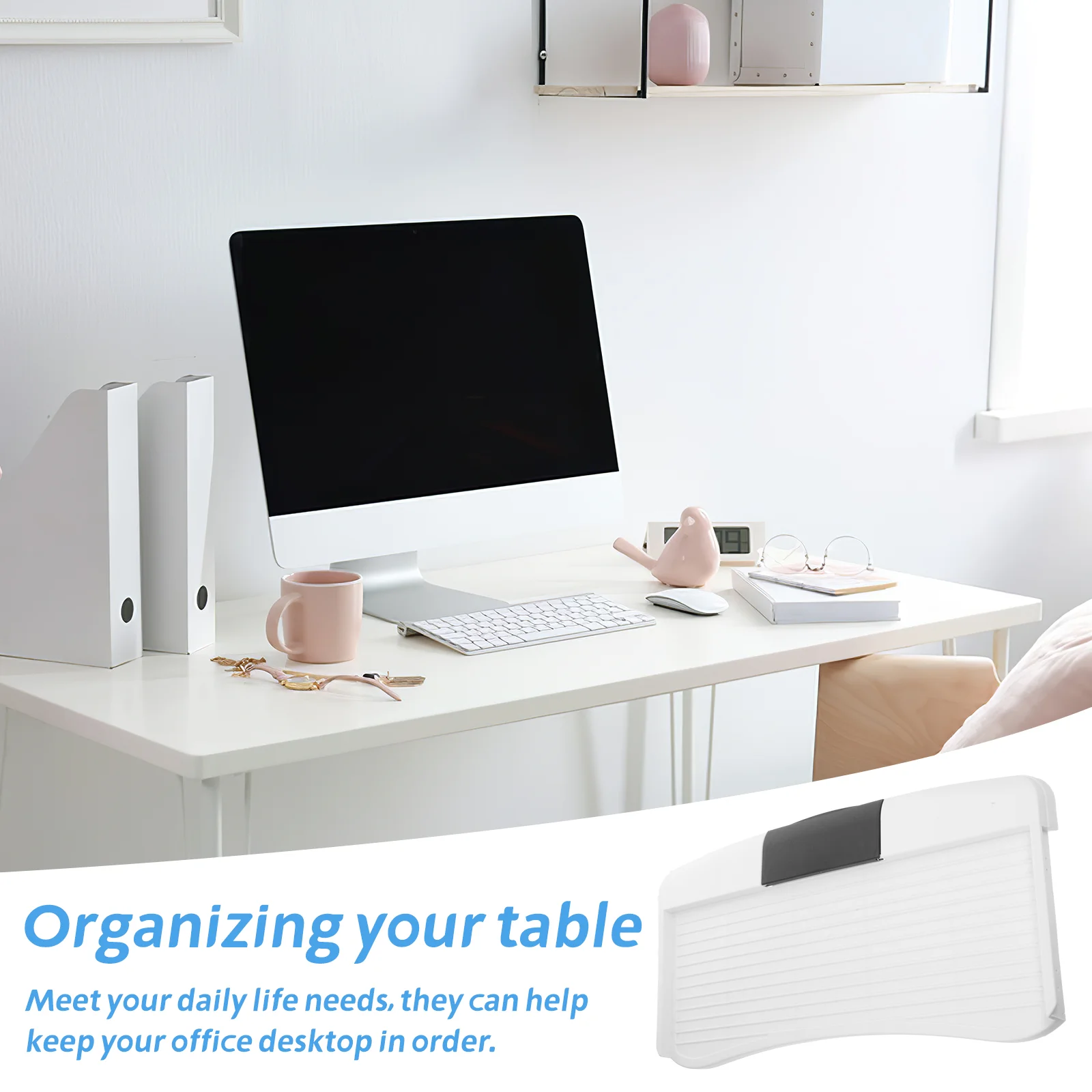 Computer Keyboard Stand Desk Organizer Tray Slide-out Platform Mouse Organizers Extender under