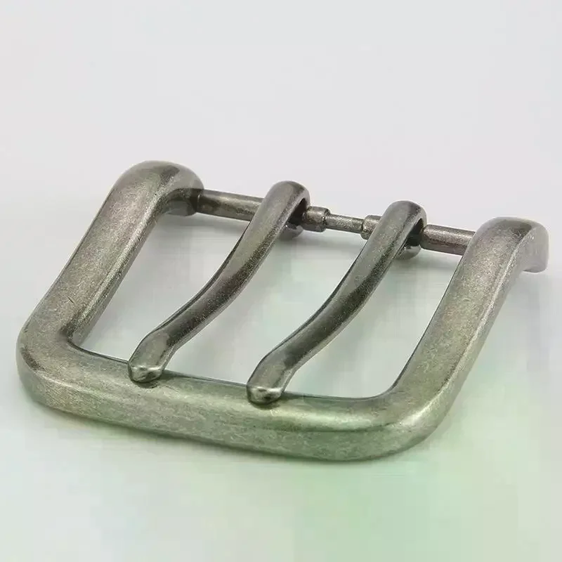 /HTF/1piece 40mm Metal Belt Buckles Double Pin Buckle End Bar High Quality Fit for 37mm 39mm Leather Belt Craft Parts