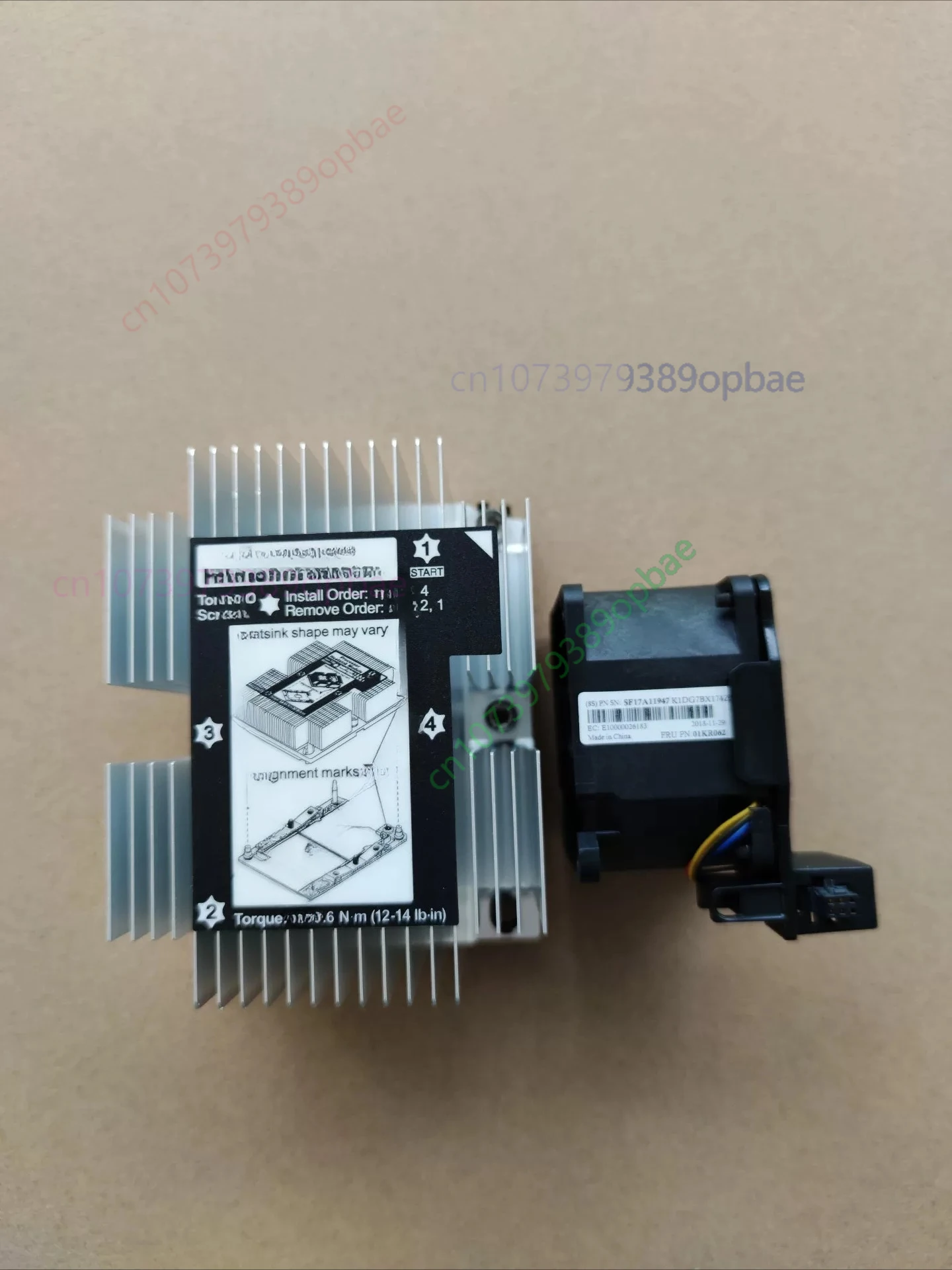 New for Lenovo ThinkSystem SR588 SR590 CPU Heatsink 01KP655 Cooling Fan 01KR062 Original Server Radiator Kit