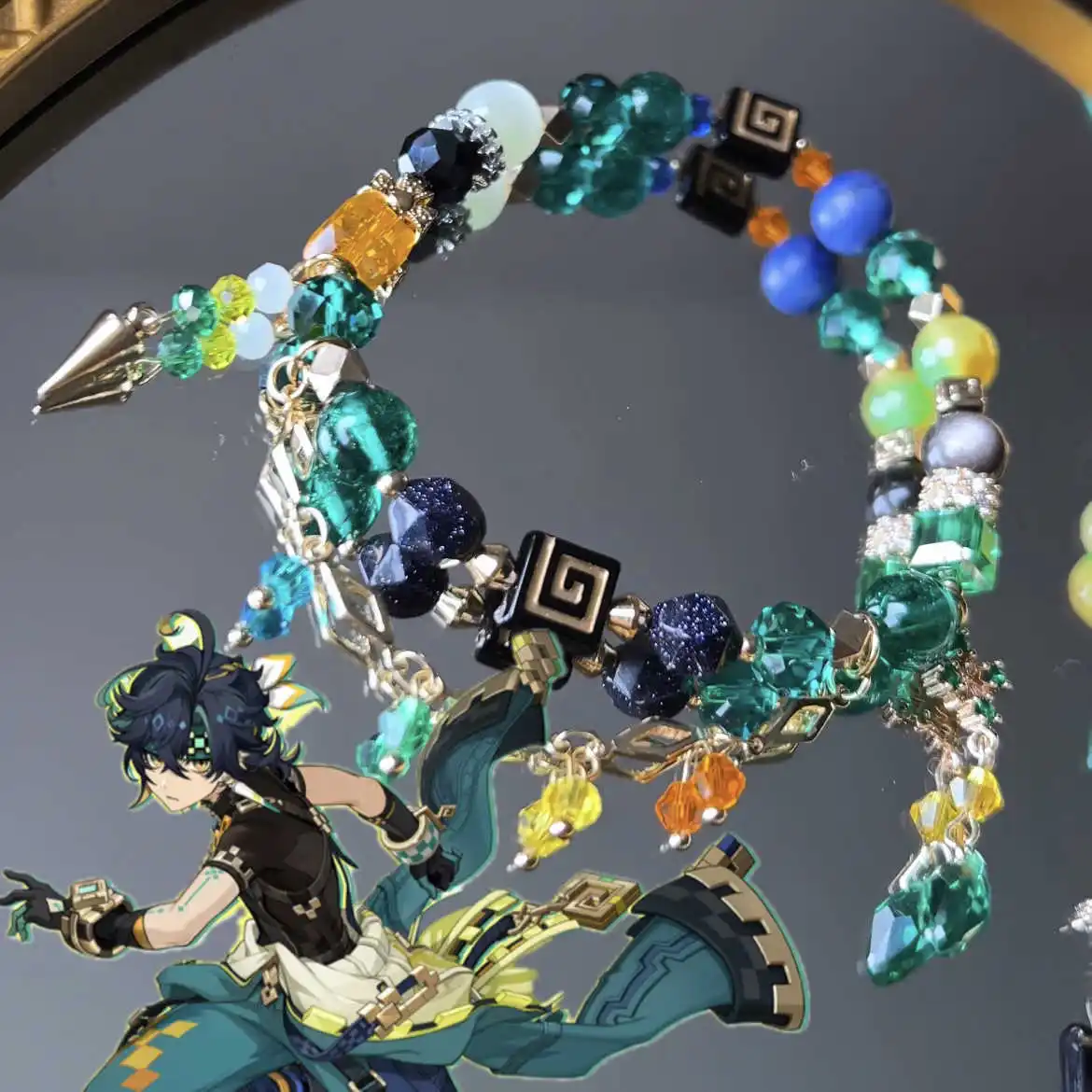 Anime Genshin Impact Kinich Cosplay Handmade Bracelets Jewelry Hand Chain Accessories Game Props Gift