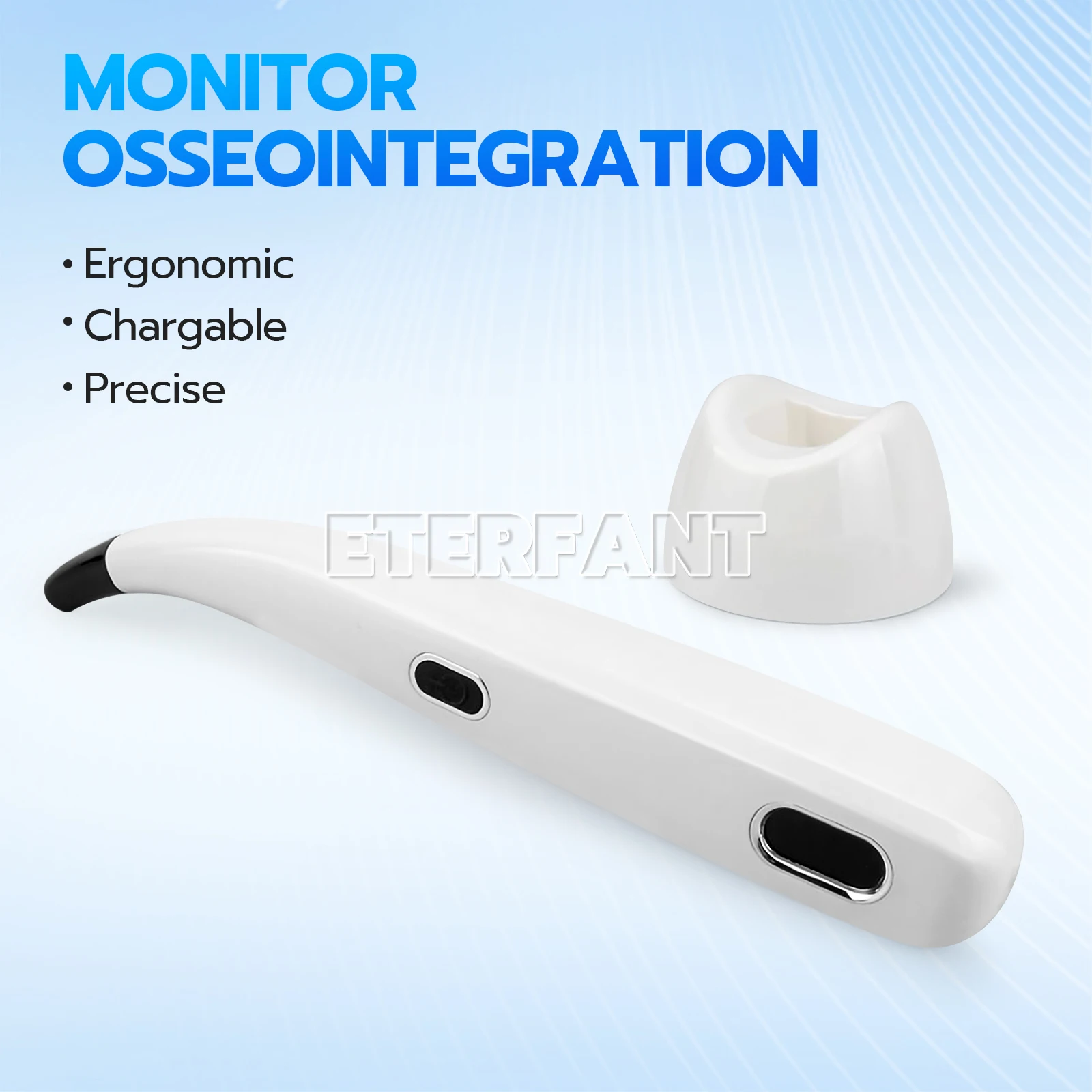 

ETERFANT Dental Accurate ISQ Measurement Monitor Osseointegration RFA Inplant Stability Test Unit Cordless