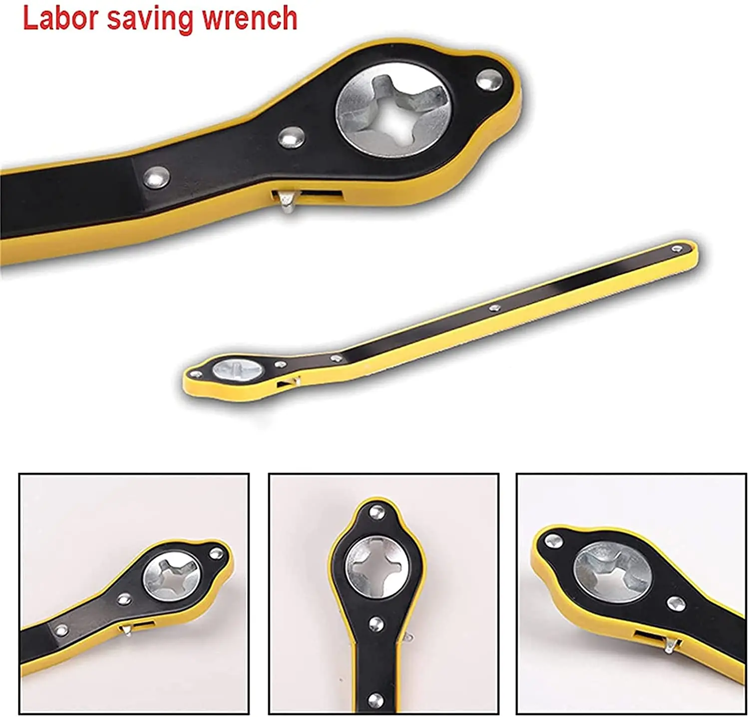 Car Labor-saving Jack Ratchet Wrench Scissor Jack Garage Tire Wheel Lug Wrench Handle Labor-saving Wrench Car Repair Tool