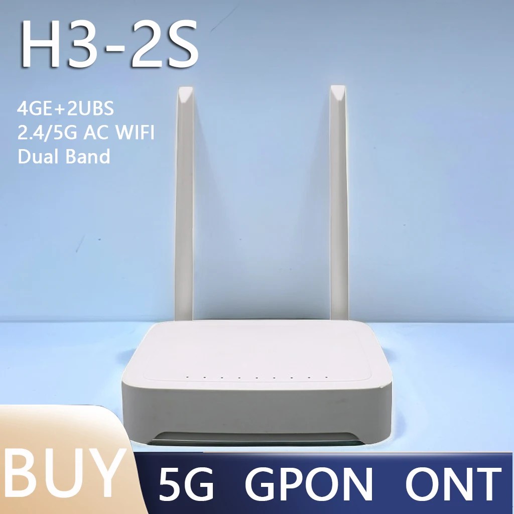 

Фонарик ONU WIFI фонарик ONT 4GE двухдиапазонный 2,4G & H3-2S AC WIFI б/у без блока питания