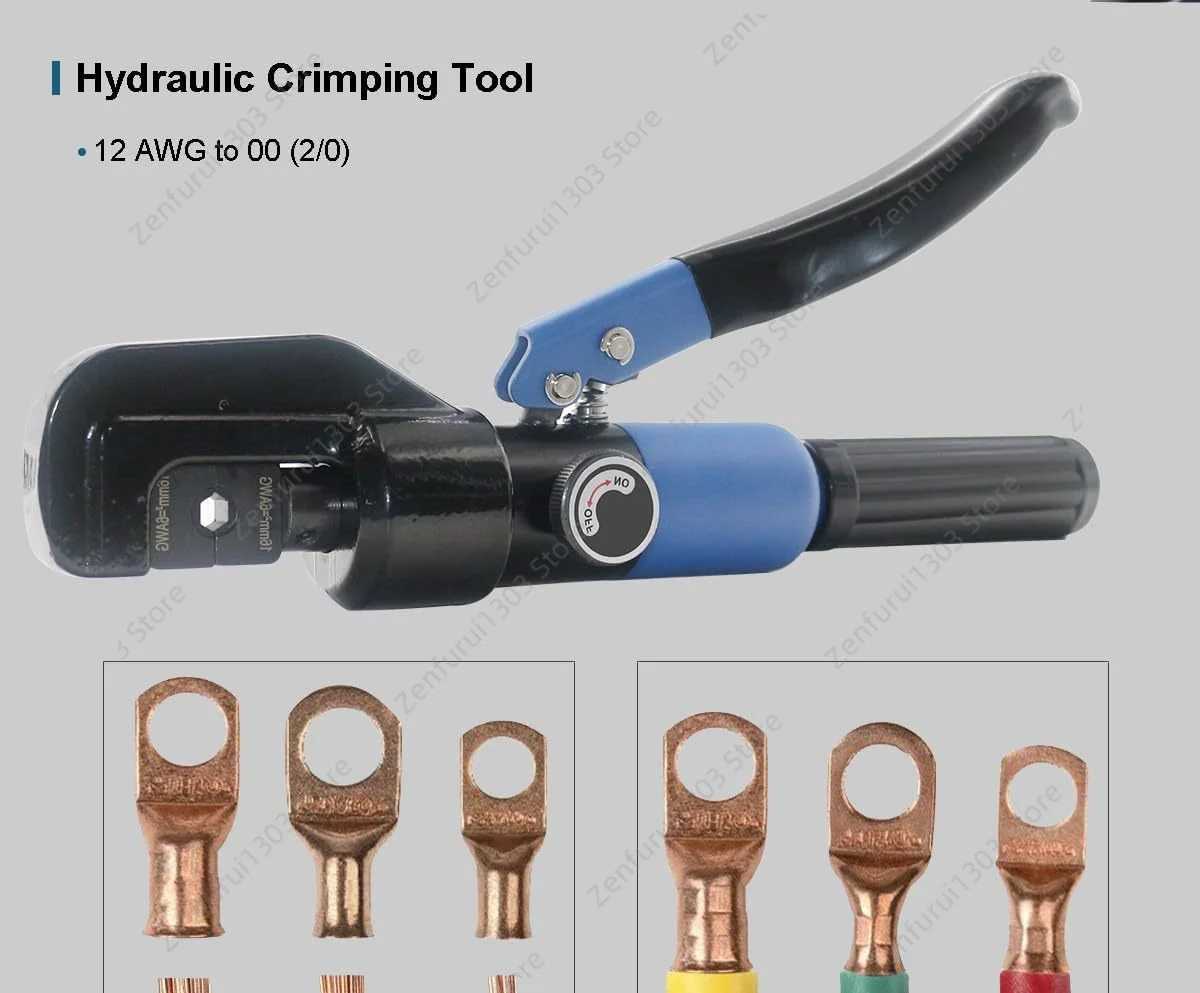 Cross-border hot product integral manual hydraulic pliers YQK70 copper and aluminum nose terminal cable crimping pliers