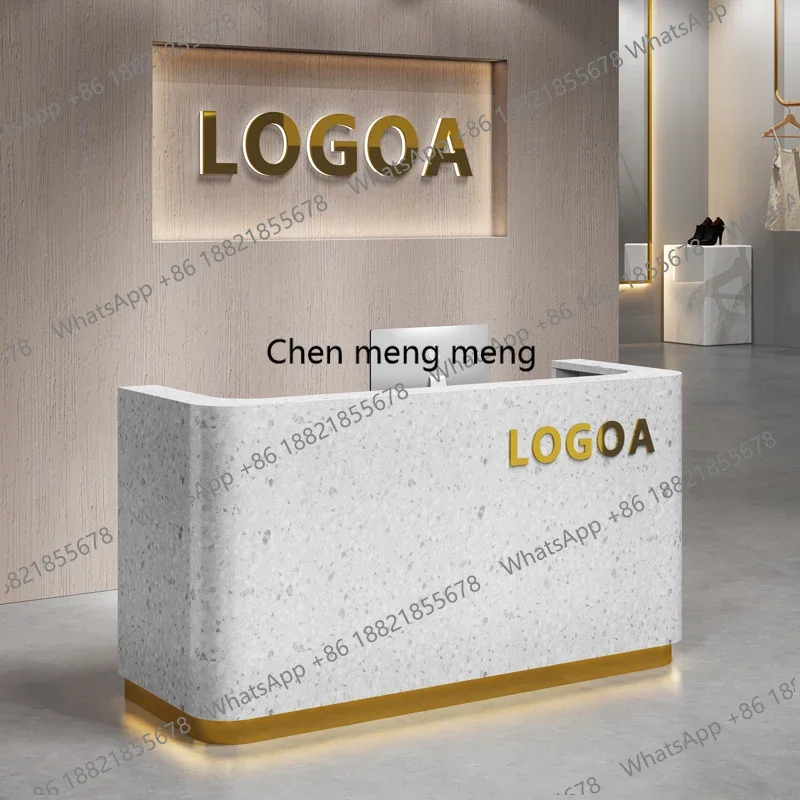 

New arrive Design Beauty Reception Desks Modern Shop Bar Luxury Hotel Display Executive Reception Desks Company Mostrador Lounge