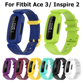 Bracelet de rechange pour Fitbit Ace 3, en Silicone souple, pour Fitbit Inspire 2 Ace3 Classic