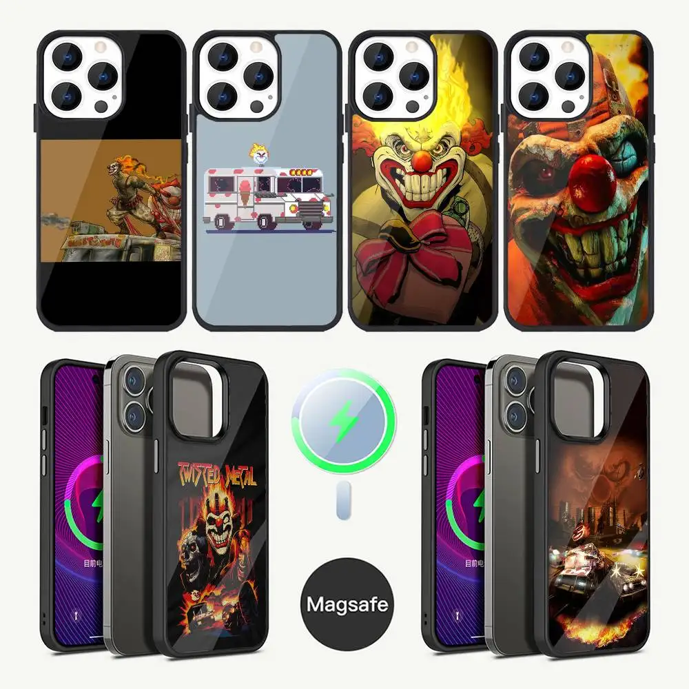 

Twisted Metal Sweet Tooth Phone Case For iPhone 16,15,14,13,12,11,Plus,Pro,Max Mini Magsafe Magnetic Wireless Charging