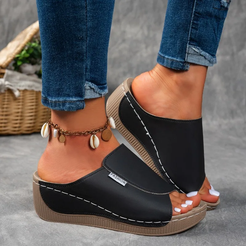 

Summer Women Shoes Sandals Non-Slip Women's Shoes Slides Ladies Shoes Wedge Sandals Ladies Party Women Slippers Female Footwear