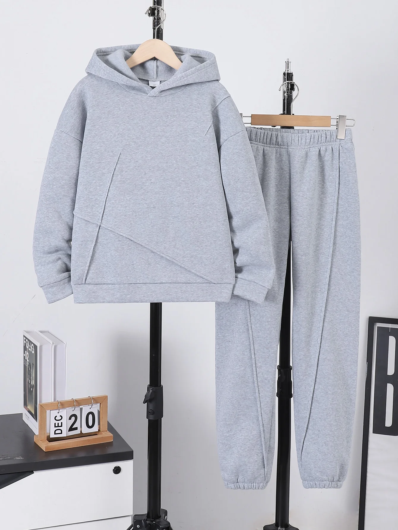 2PCS 2PCS Boys Autumn Winter Fleece Hoodie Comfortable Pants Set Big Kids Fashion Casual Outfit with Hat - Aliexpress Deal