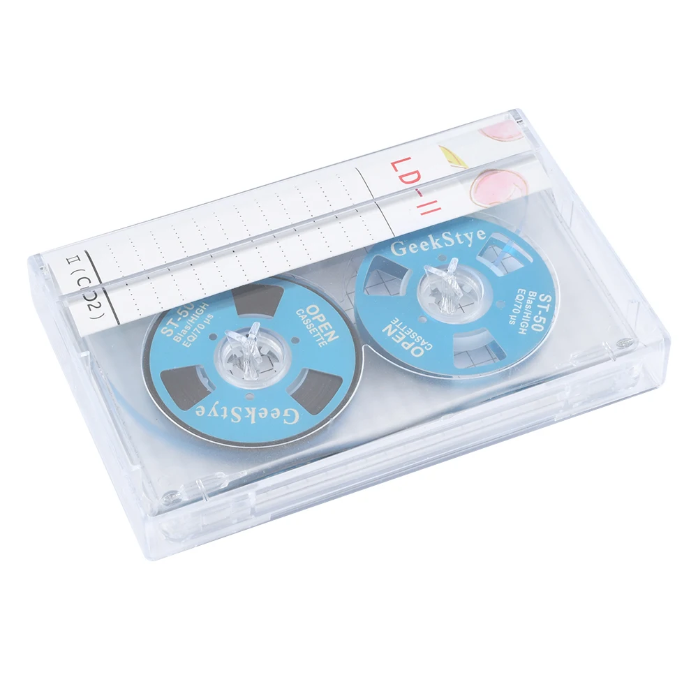 DIY Homemade Aluminum Reel Cassette Tape 45 Minute Blank Recording Tape Vintage Classic Metal Blank Magnetic Tapes Random Color