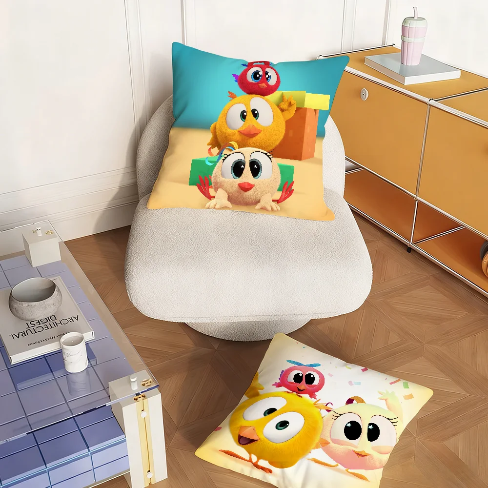 Cartoon W-Wheres C-ChickyS Cute Pillow Case Bedroom Sofa Living Room Backrest Decoration Square Cushion Nap Time