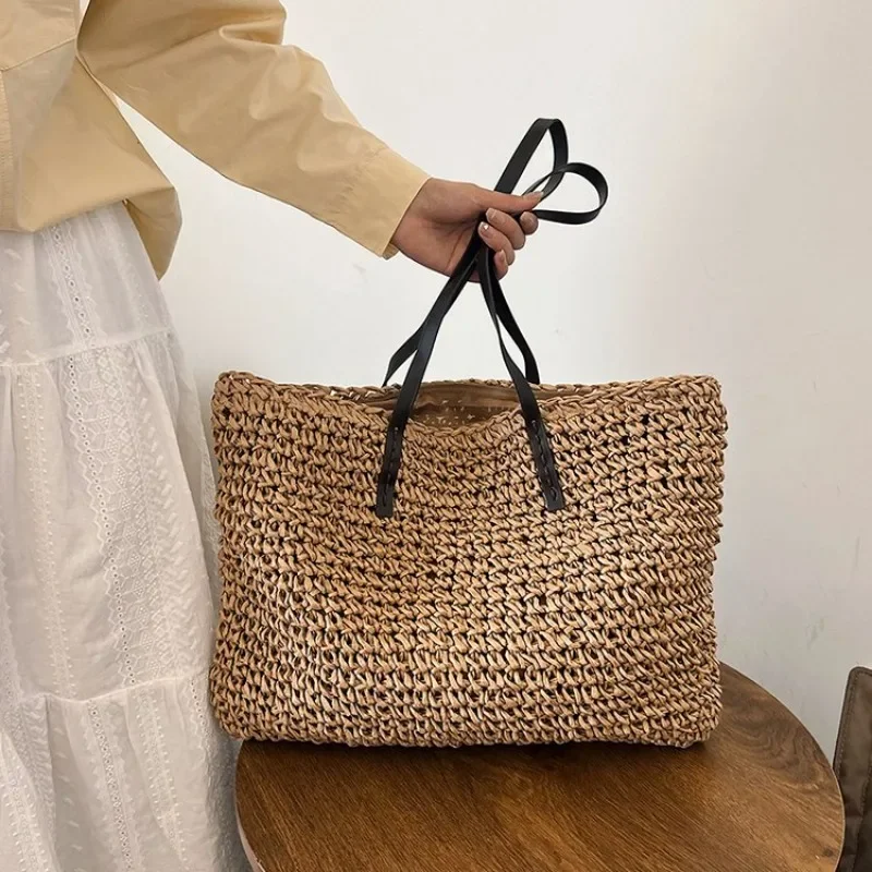 Parisian Elegant Large Capacity Diaper Bags For Ladies Luxury Brand Tote Bag Simple Vintage Crossbody Bag Fashionable Messenger