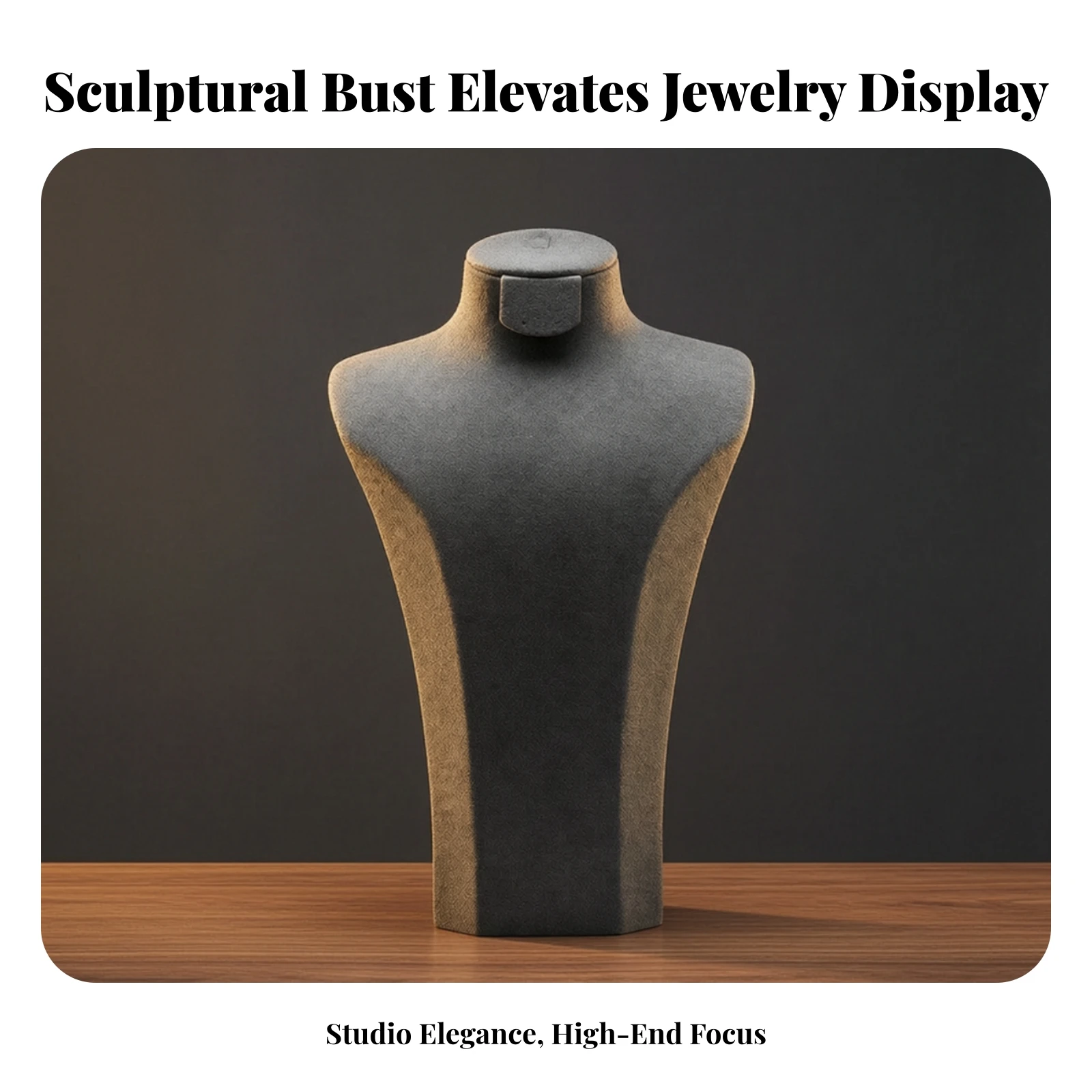 busto-exhibidor-de-collares-premium-con-base-conica-maniqui-para-joyeria-clasico-y-duradero-para-joyeros