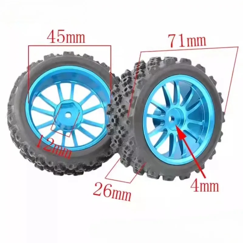 1/10 RC Racing รถล้อ Rally ยาง & บนแผนที่ยาง 12mm Hex สําหรับ Tamiya XV01 XV02 TA06 TT01 TT02 PTG2 144001   A959 HPI