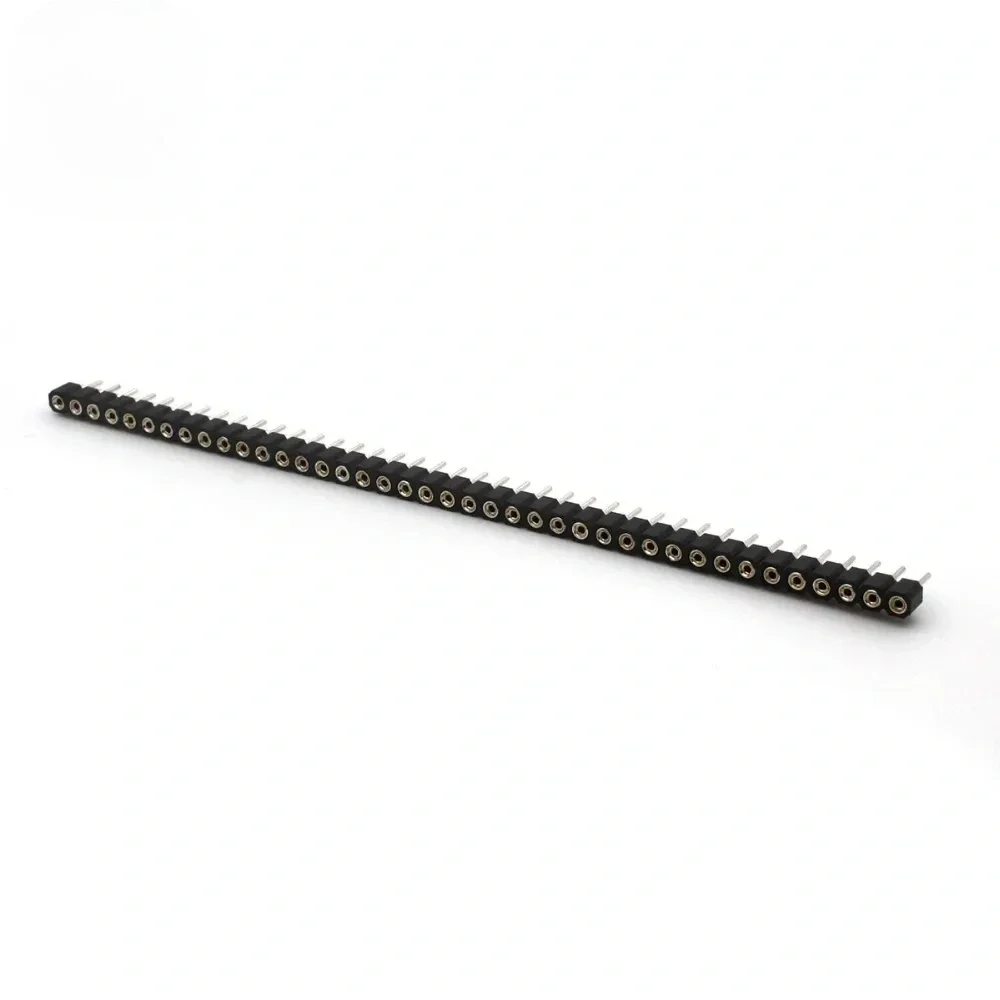 1x40P 1.27mm 2.0mm 2.54mm Round Hole Male Tin Gold Female Pin Header Single Row 0.1\