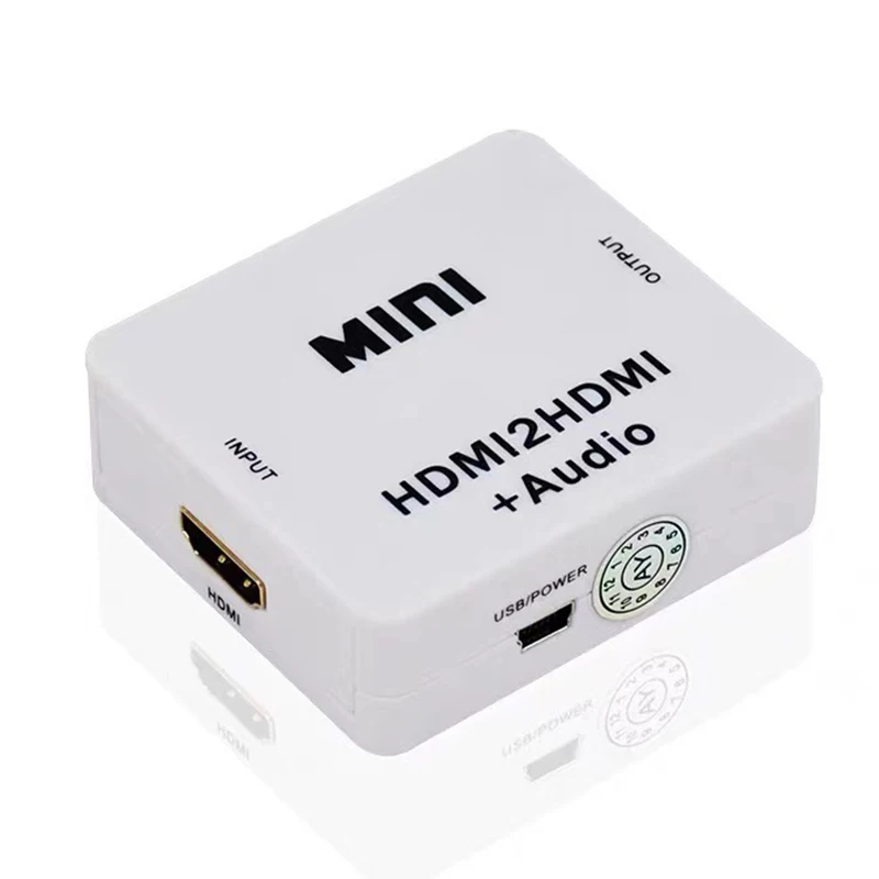 Rozdzielacz audio HDMI 1080P z ekstrakcją audio HDMI na HDMI Adapter audio 3,5 mm z rozdzielaczem audio stereo 3,5 mm do TV-Box PC Laptop