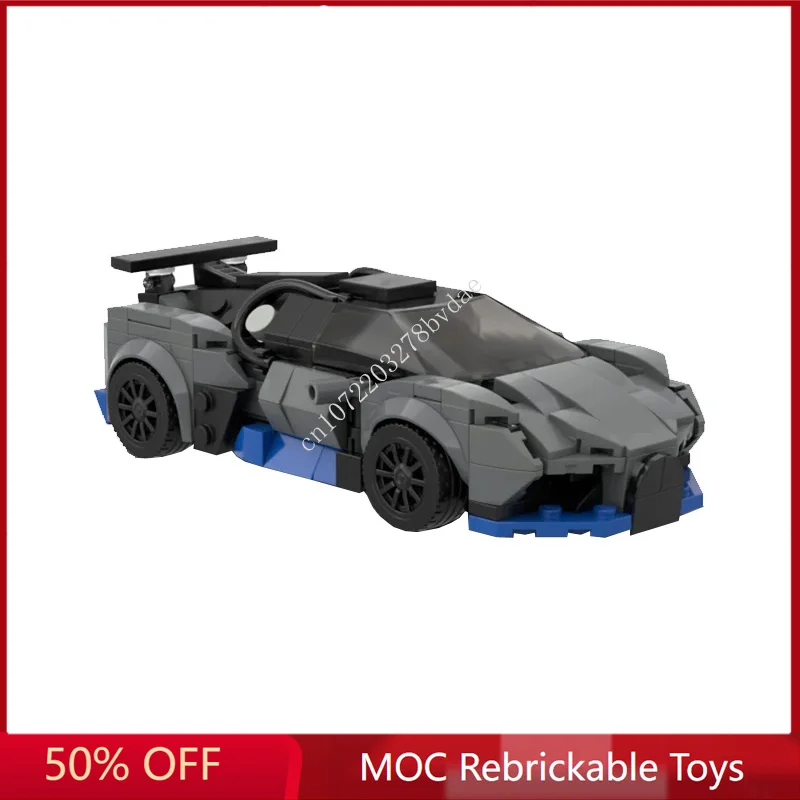 

296 шт., Детский конструктор MOC Speed Champion Bugattied Divo SportsCar