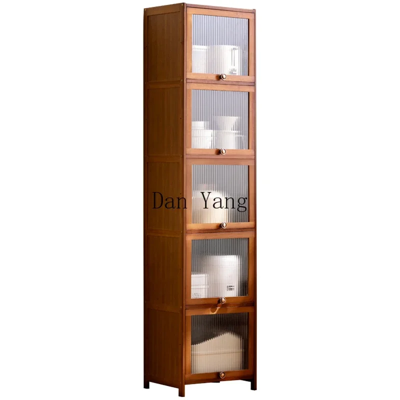 

DY Crack dining side cabinet locker kitchen shelf tea side cabinet living room wall wine cabinet vertical household