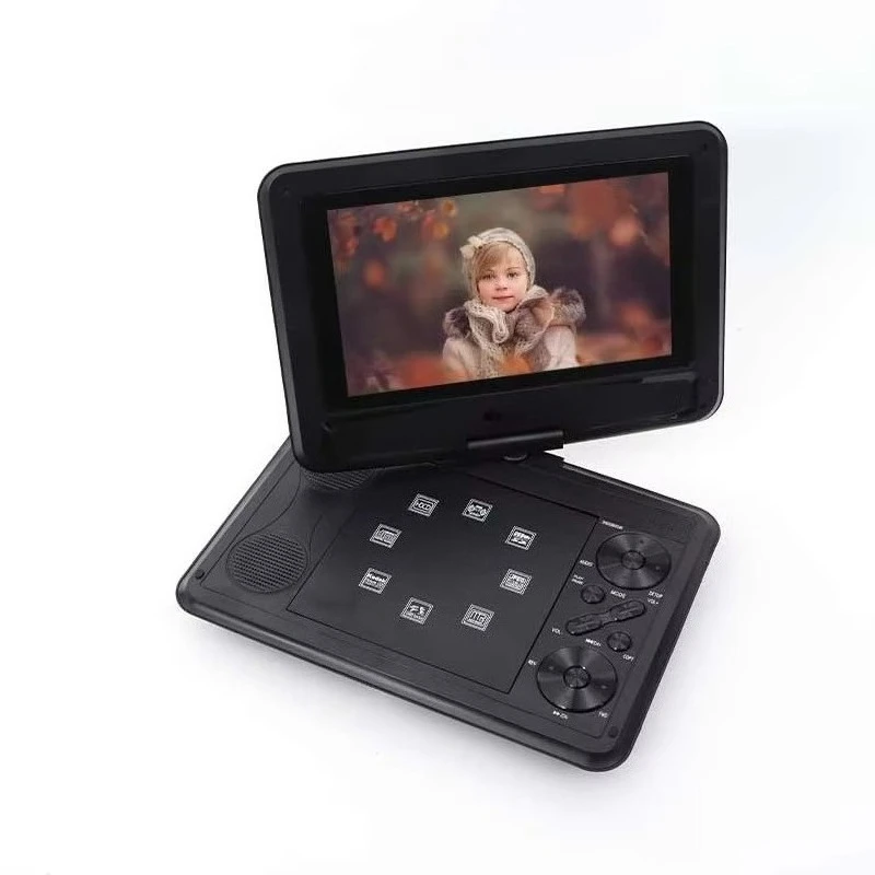 Highly acclaimed high-quality 9-inch portable flame blown Blu ray mini DVD player With plug and data cable 2025 Brand-Newest Hot
