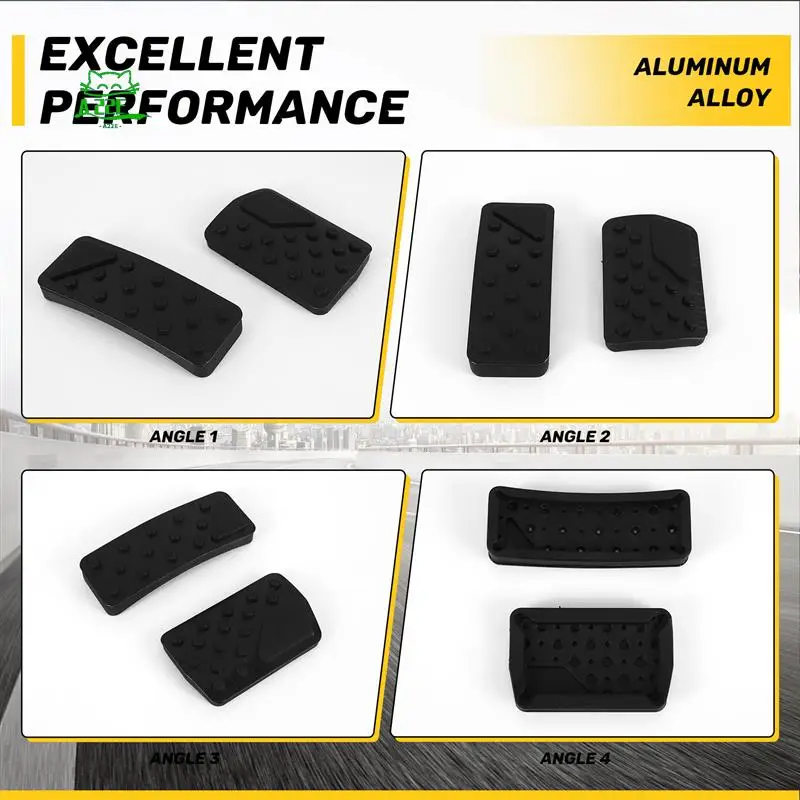 

A22E-для Dodge Durango Jeep Grand Cherokee 2011-2021 без сверления, алюминиевые чехлы на педали тормоза и акселератора