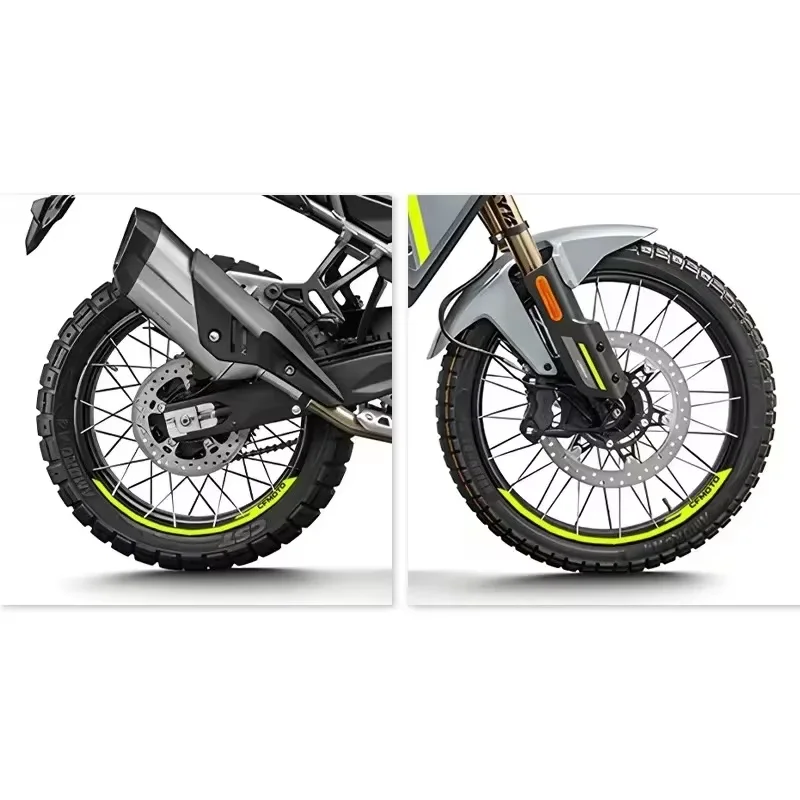 Para cfmoto 450mt 450 mt adesivo de roda de motocicleta decalque de aro fita listrada acessórios à prova d'água