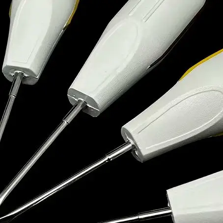 10Pcs Dental Root Elevator Set Plastic Handle Minimally Invasive Tooth Extraction Dental Instruments