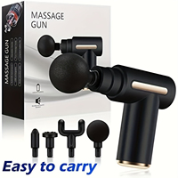 Massage Gun, Deep Tissue Muscle Handheld Percussion Massager For Body, 4 Replaceable Massage Heads