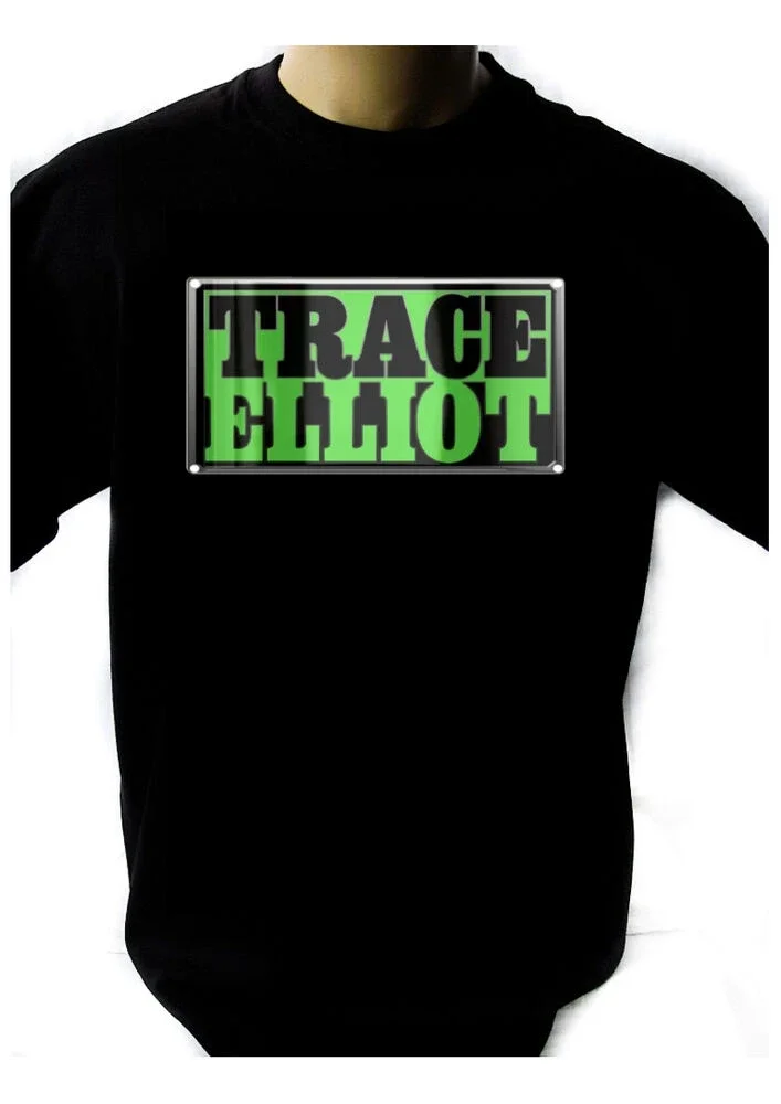 

Trace Elliot Logo Black T-Shirt Men Shirt Rock Band Tee Music