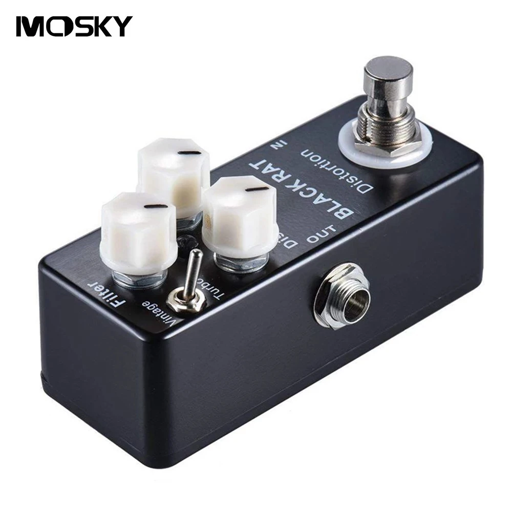 MOSKY BLACK RAT Guitar Effect Pedal Distortion True Bypass Classic Effect Pedal & T-turbo Guitar Parts & Accessories Stage Audio