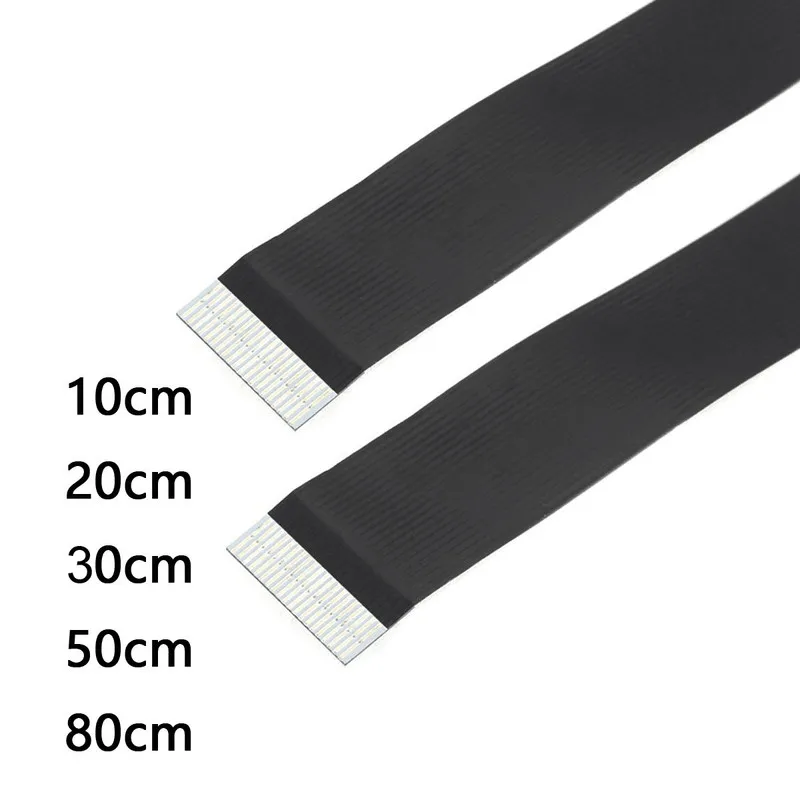 Ribbon FPV HDMI-Compatible Connector Flexible Flat Cable Raspberry Pi 4 HDMI to HDMI/Mini HDMI Female 90 Degree FFC 20pin