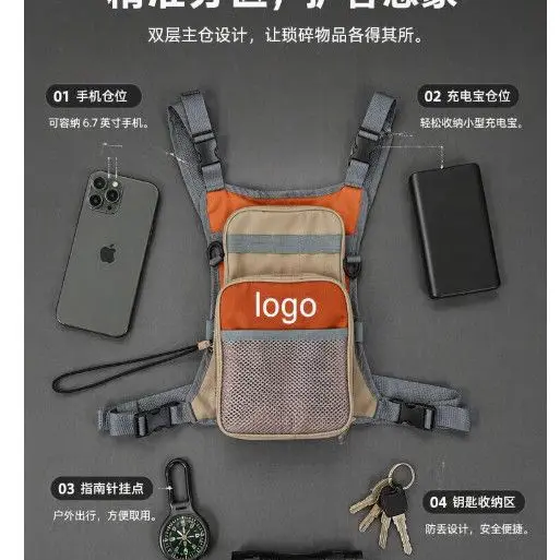 Outdoor Multi-functional Waterproof Fishing Chest Bag Lightweight Large-Capacity Tackle Vest Storage for Fly Fishing view 3