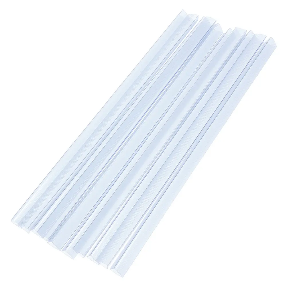 

10Pcs Transparent Slide Grip Loose Leaf Binder Mechanisms Pull Rod Clips for Document Binding Office School Use Plastic Book