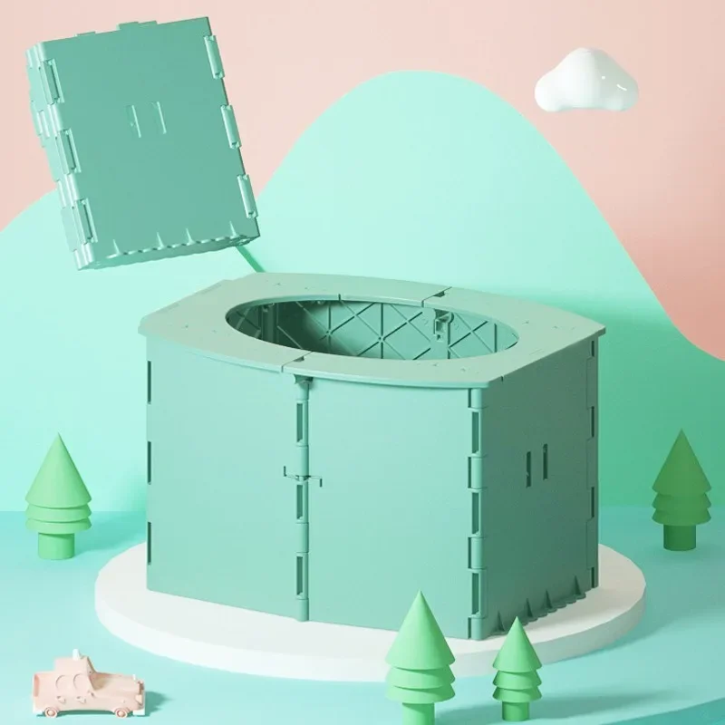 

Удобный детский горшок, складное портативное сиденье для унитаза для детей, дорожный автомобильный горшок для малышей