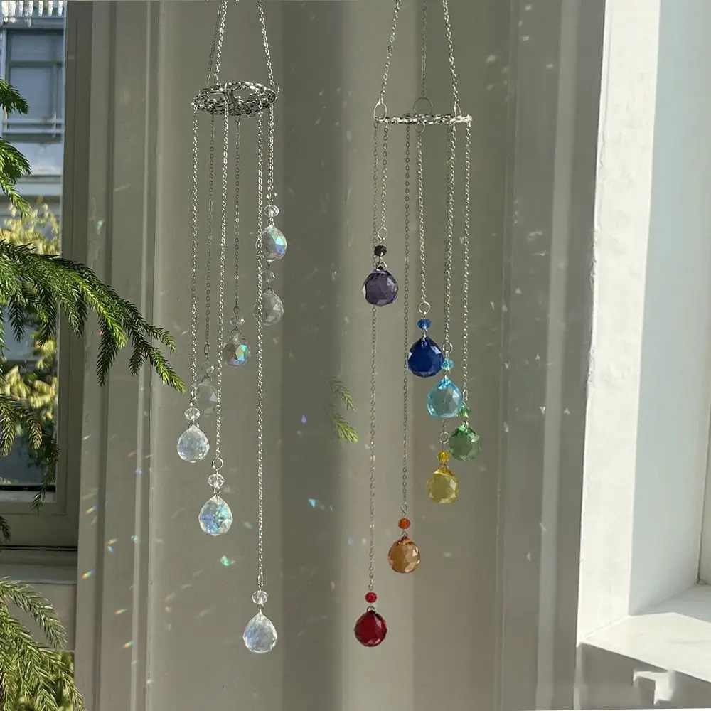 

2025 AB Color Sun Catcher Кристалл Витражи Rainbow Maker Подвесной Кристалл Семь Цветов Подвеска