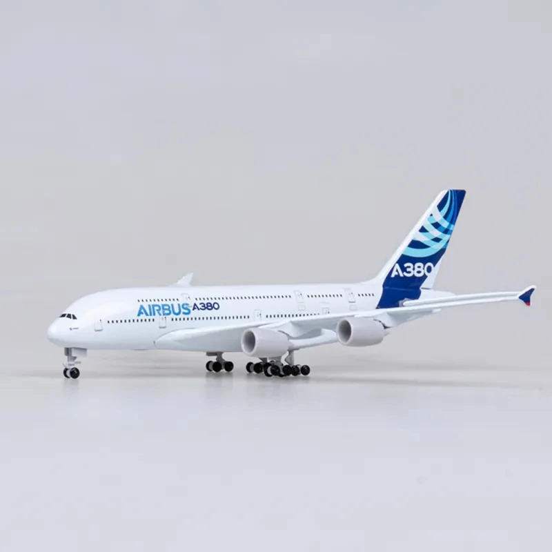 18CM Diecast Metal Alloy Airplane Model Toy For A380 Prototype Airlines Aircraft Plane with Landing Gears Toy For Collections