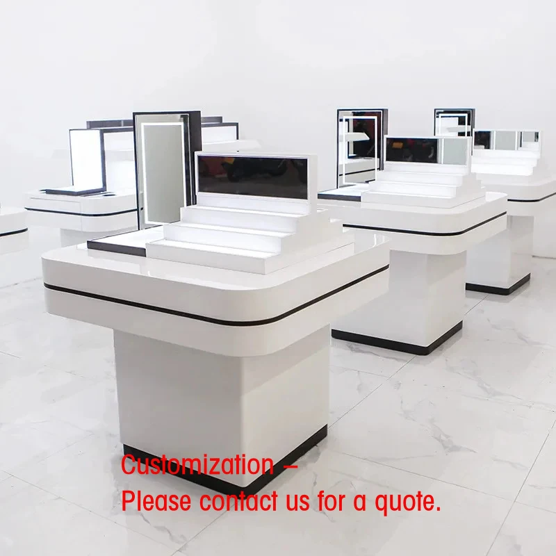 custom.Nakajima Heavy-Duty Metallic Single-Sided Showcase Beauty Cosmetics Salon Skincare Customizable Display Cabinet Ma