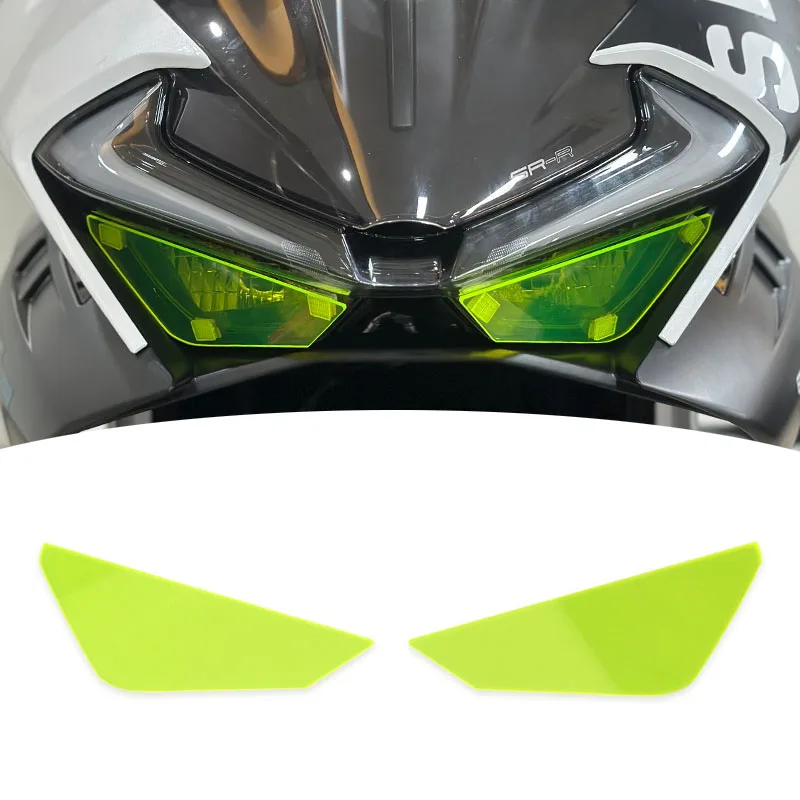 Motorcycle Acrylic Front Headlight Guard Head Light Shield Screen Lens Cover Protector Fit For 675SR 675SR-R 2024