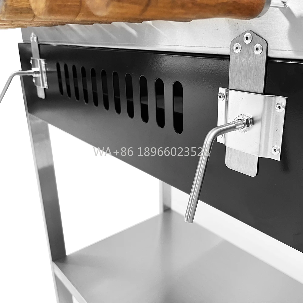 

Skewers Outdoor Automatic Charcoal BBQ Grill Cypriot Top Rotisserie Kebab