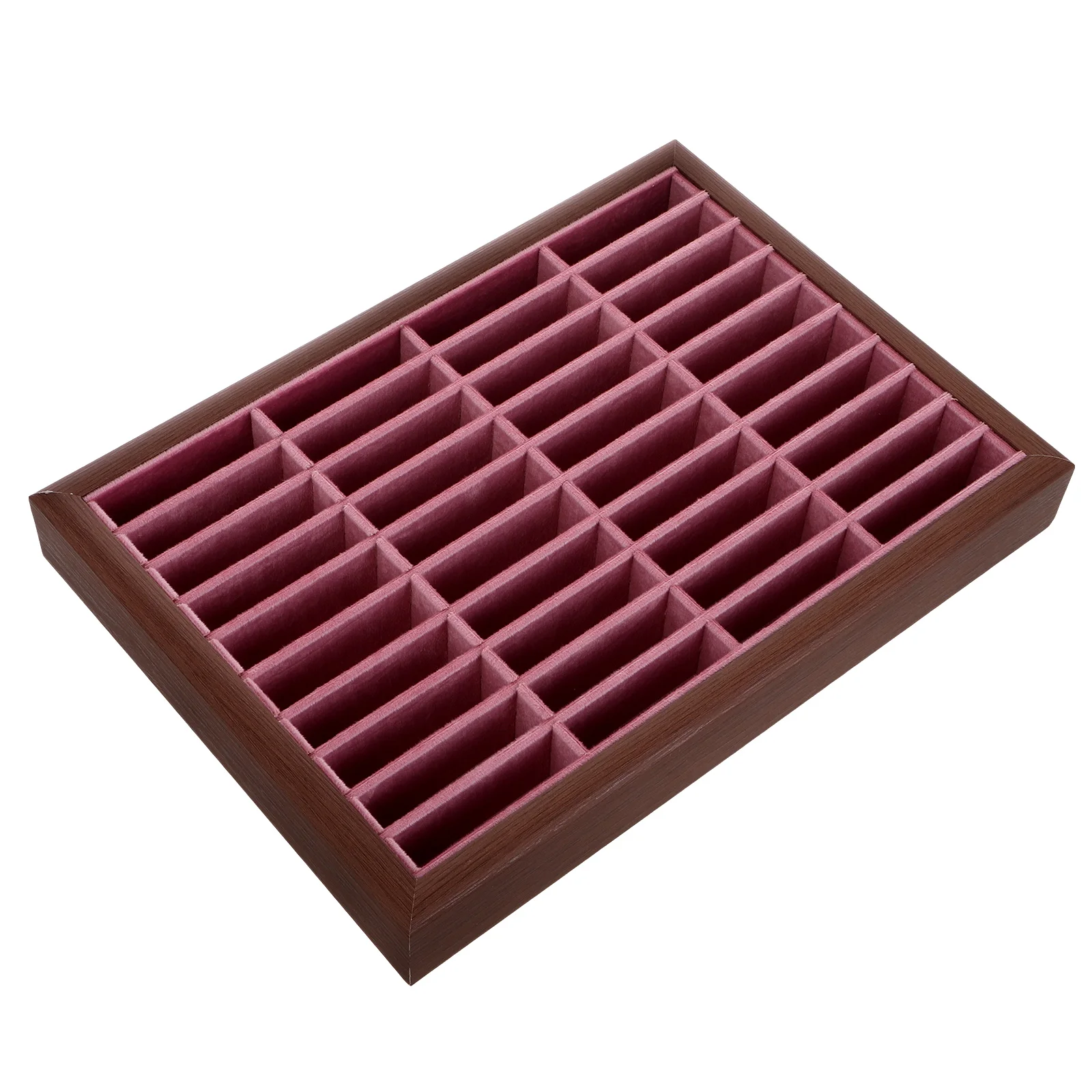 Wooden Bracelet Storage Tray Jewelry Display Glasses Case Closet Organizer Bins Vintage Trinket