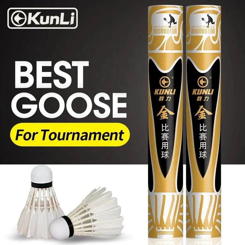 5 Tube Professional Tournament Goose Feather Badminton Shuttlecock