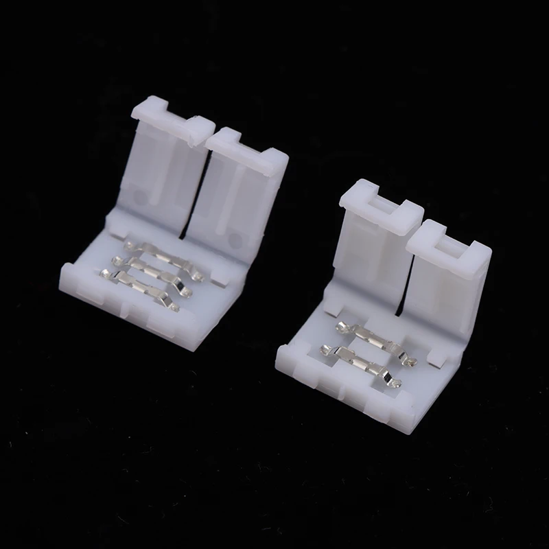 10Pcs Solderless LED Strip Connectors – 3528 & 5050 RGB/Single Color Strips | 2-Pin, 3-Pin, 4-Pin PCB Wire Connectors