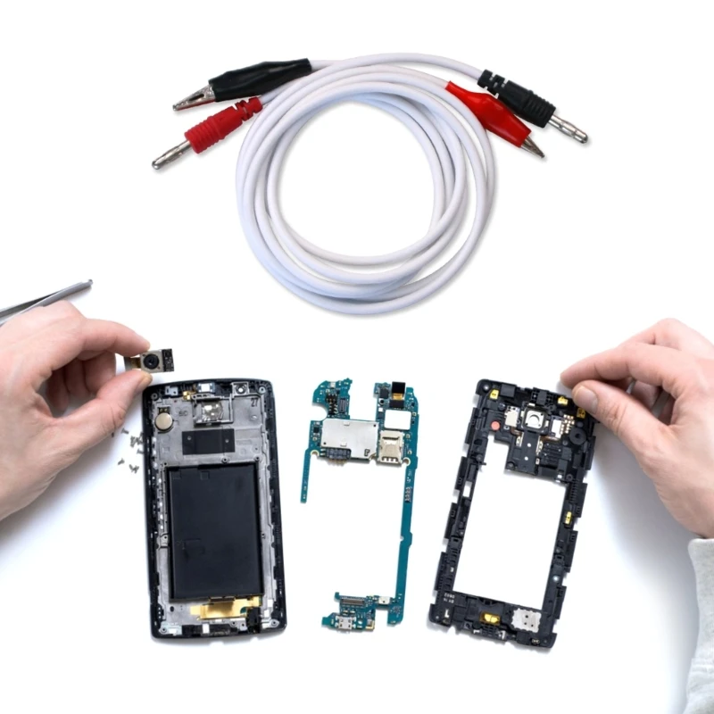 10A Banana Plug- Clip Regulated Power Supply Output Cable Connecting Line For Cellphone Repair