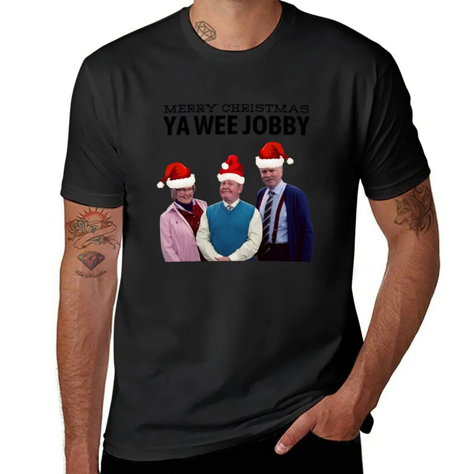 Merry Christmas Ya Wee Jobby - Jack, Victor and Isa T-Shirt for a boy oversized mens tall t shirts