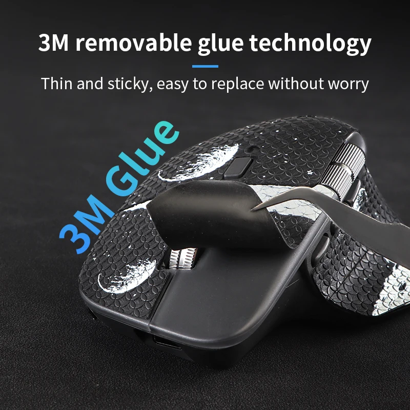 Mouse Grip Tape Stickers for Logitech MX Master 4 Mouse Skin Stickers Anti Slip Skin Self-Adhesive Pre-Cut Sweat-Resistant
