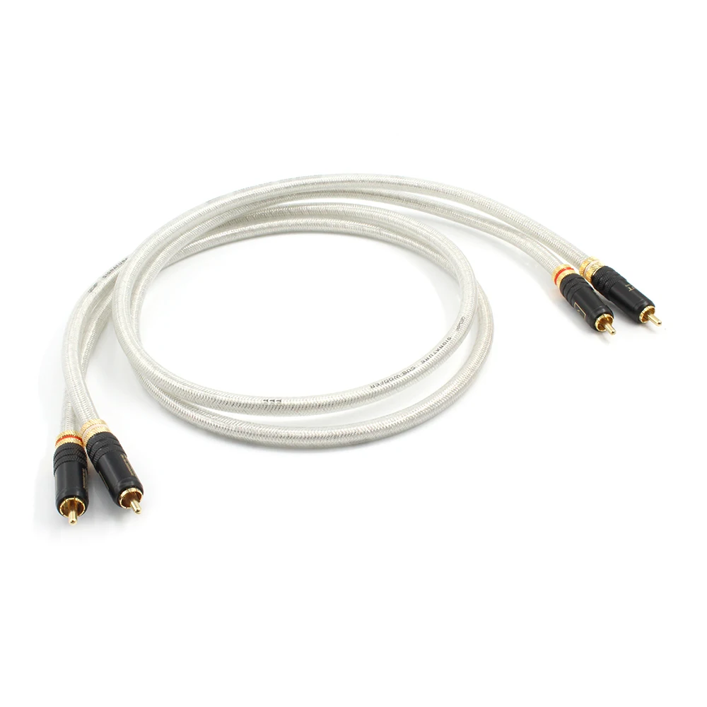 Mới QED Chữ Ký 5N OCC Bạc Âm Thanh Hifi Liên Thông Cáp WBT-0144 Kết Nối Mạ Vàng