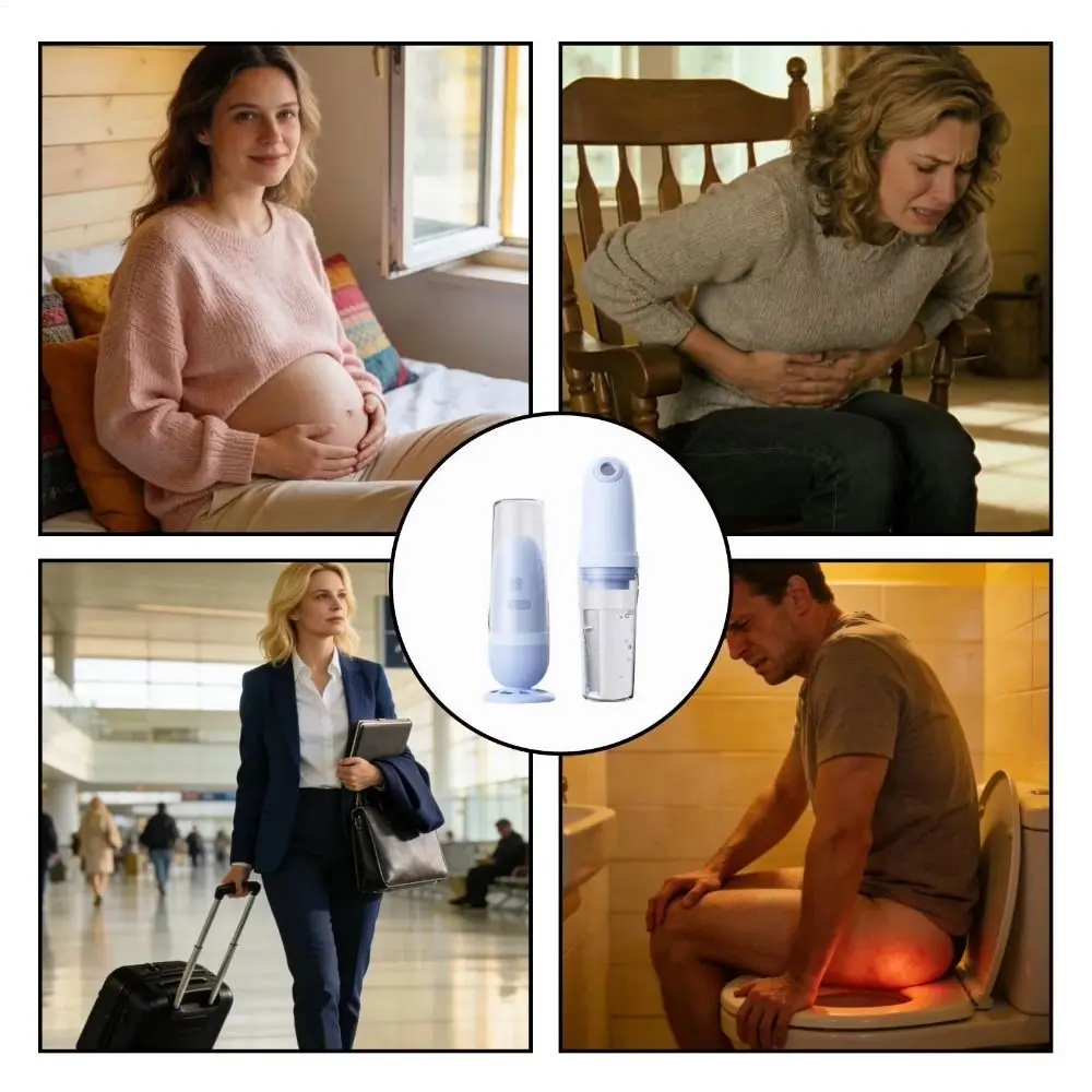 

Three-Speed Adjustment Portable Bidet Cleaning Detachable Electric Bidet Intelligent Handheld Design for 3.7V/500mAh
