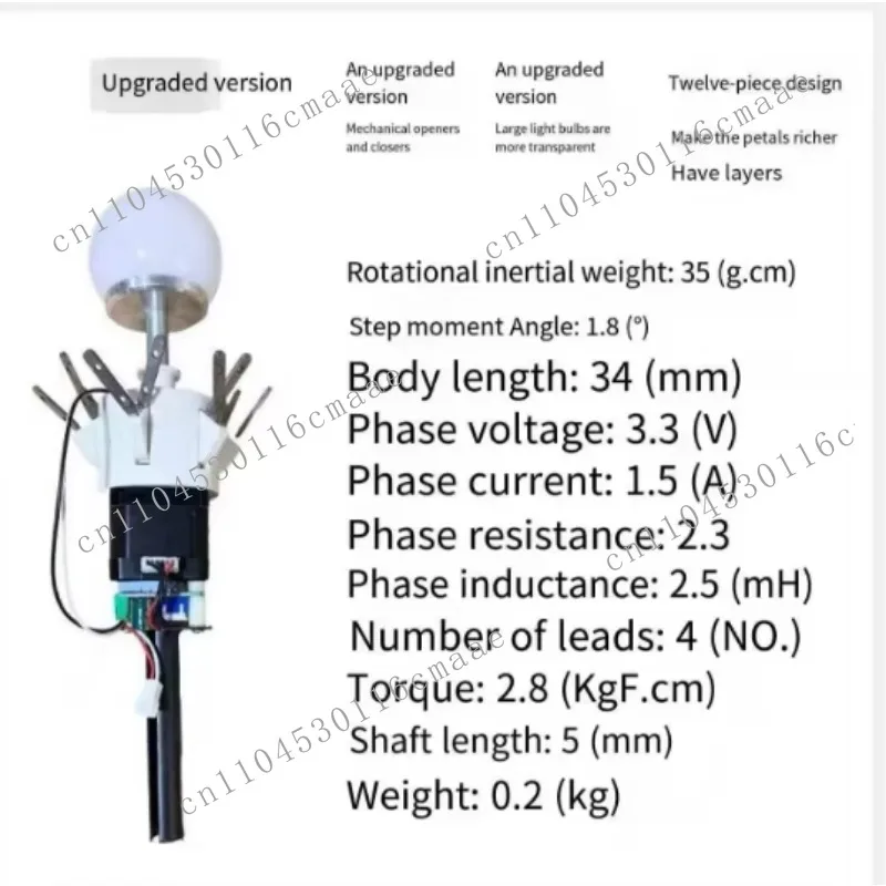 Machine for Opening and Closing the Petal Part of the Flower Opening and Closing the Flower Machine Moving Flower Motor
