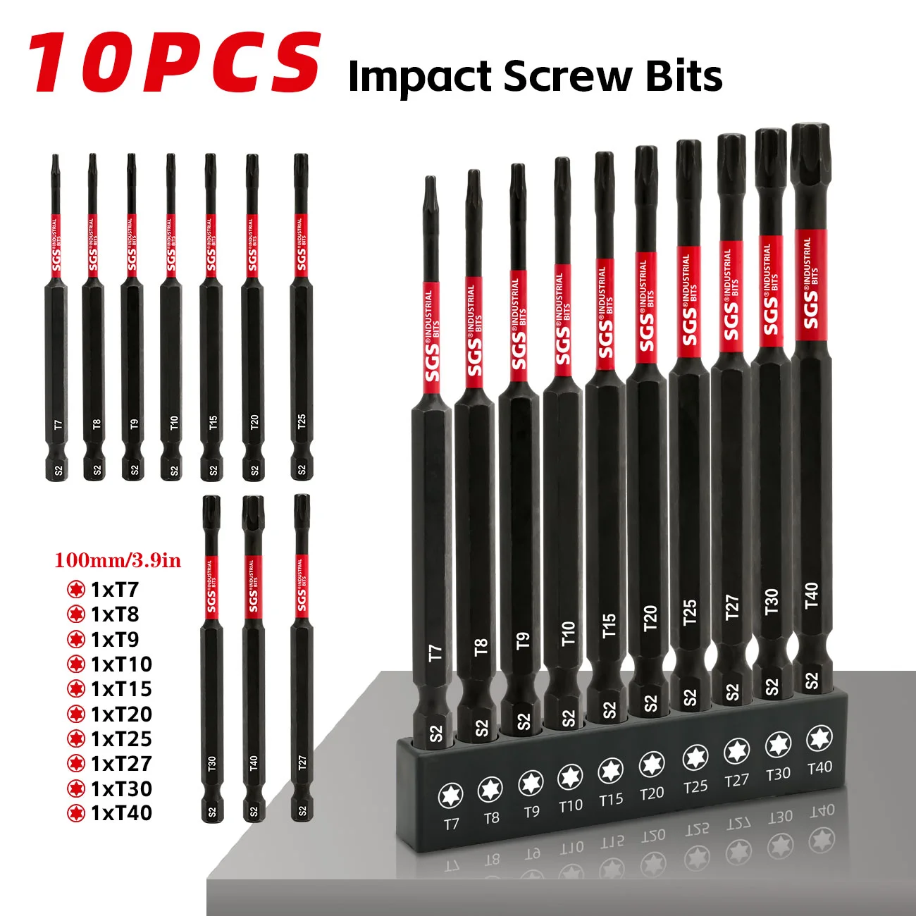 10Pcs S2 Steel Torx…
